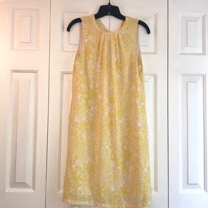 H&M Yellow and white floral sleeveless dress